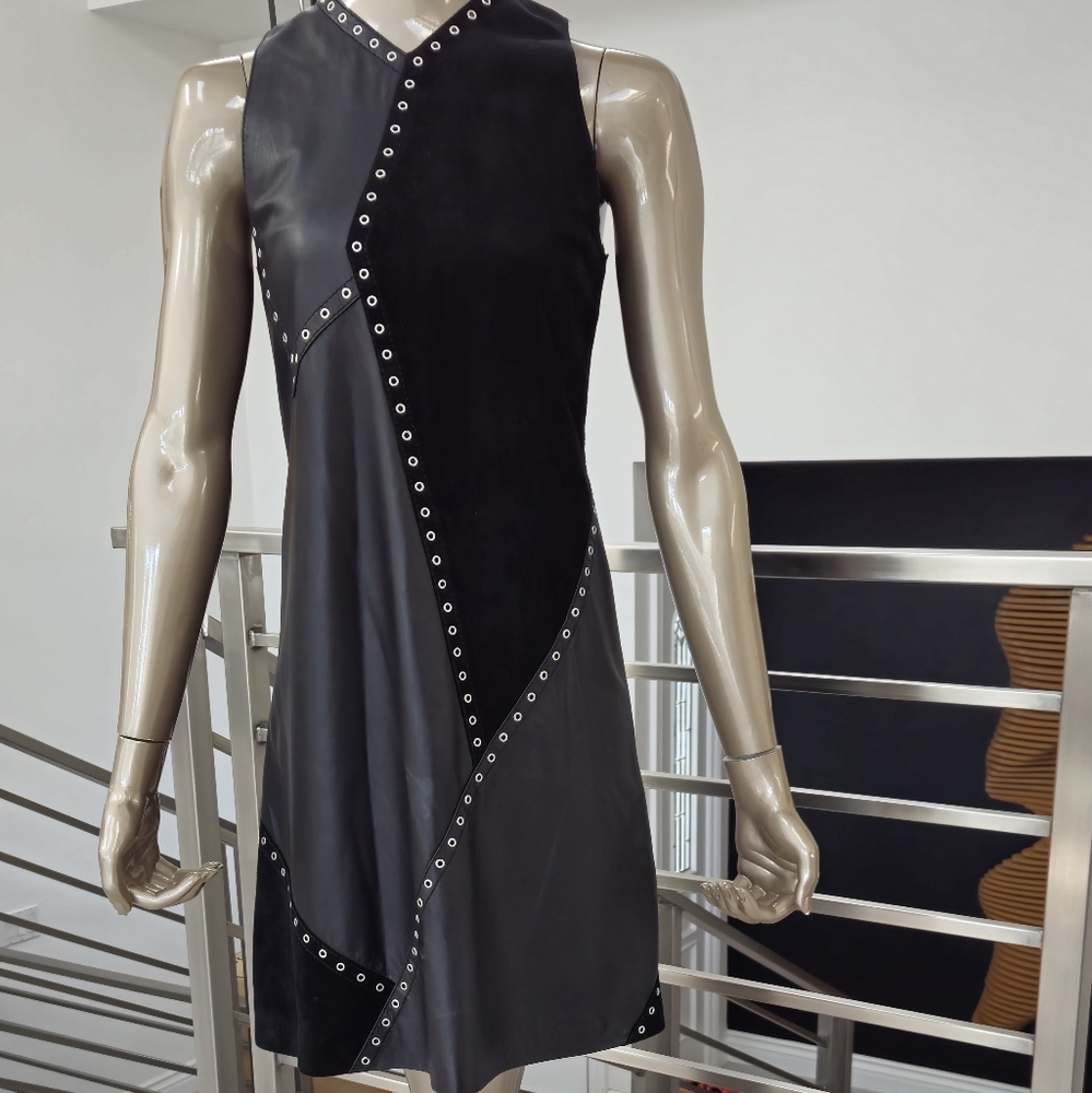 Derek Lam 10 Crosby Leather Dress Sz 4